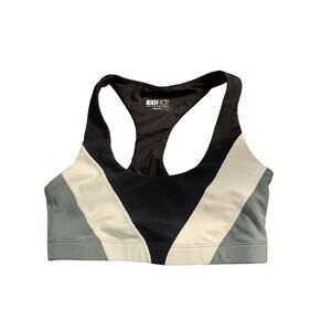 Beach Riot Shiny Ribbed Colorblock Sports Bra Size S